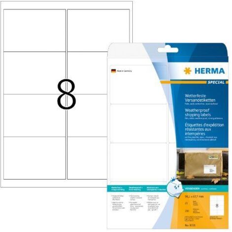 HERMA 8331 etiqueta para dirección Blanco (1/3)