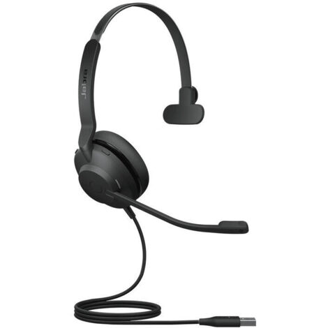 Jabra Evolve2 30, UC mono, wired, office call centre, 20 - 20000 Hz, 92 g, headphones, black (1/3)