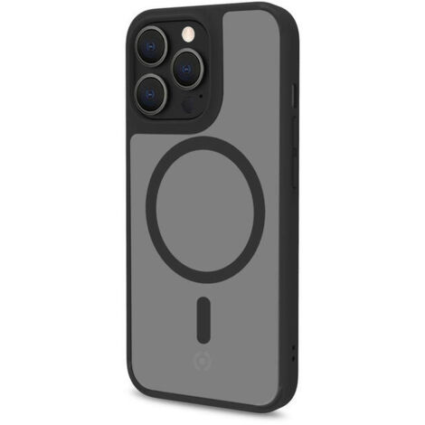 Celly Magmatt funda para teléfono móvil 15,5 cm (6.1") Negro, Transparente (1/4)