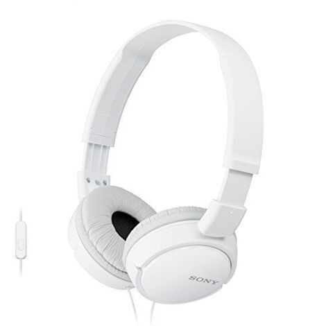 Auriculares sony mdrzx110apw/ con micrófono/ jack 3.5/ blancos (1/5)