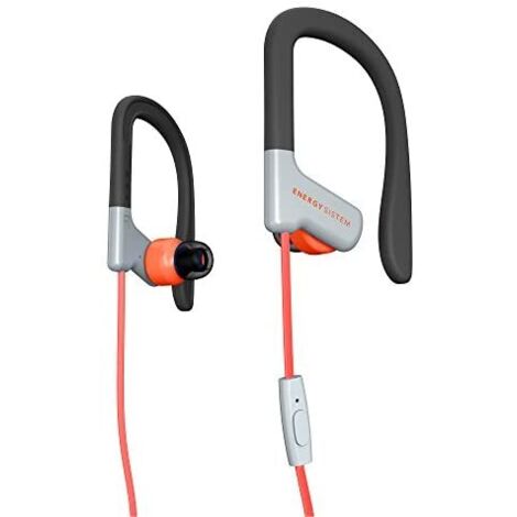 Energy Sport 1 - Auriculares internos con micro - en oreja - montaje encima de la oreja - cableado - conector de 3,5 mm - rojo (1/5)
