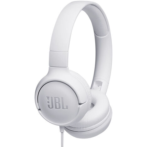 AURICULARES DIADEMA JBL TUNE 500 WIRED ON-EAR HEADPHONES - WHITE (1/5)