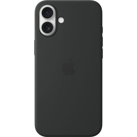 Funda de silicona con MagSafe para iPhone 16 Plus Negro (1/2)
