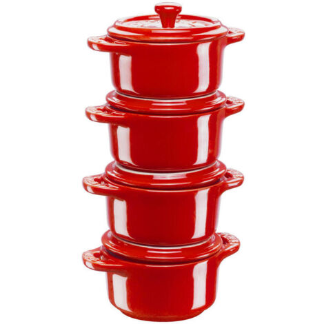 Conjunto de 4 Macetas de Ceramica Staub (1/4)