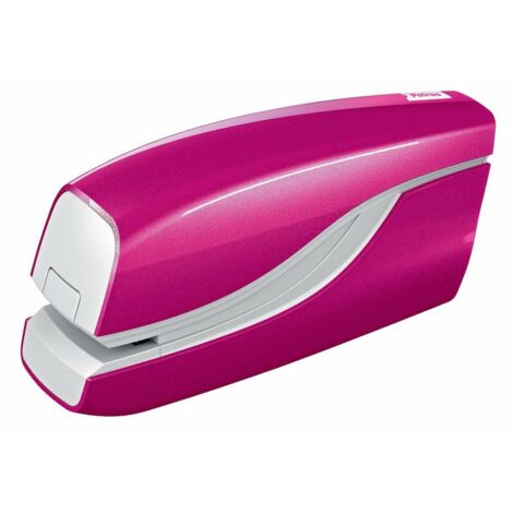 Petrus Grapadora petrus electrica e-310 wow fucsia metalizado capacidad 12 hojas usa grapa nº 10 (1/3)