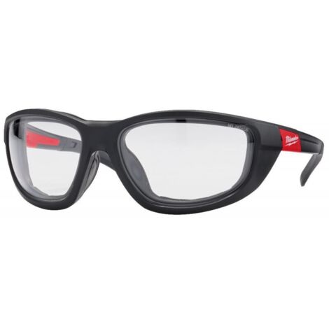 MILWAUKEE OKULARY OCHRONNE BEZBARWNE PREMIUM Z USZCZELKĄ (1/4)