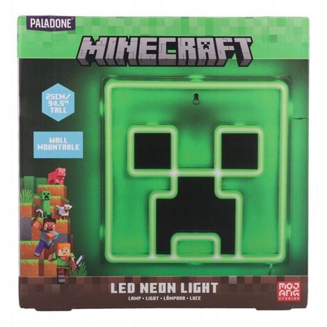 Lámpara pared paladone minecraft creeper luz (1/4)