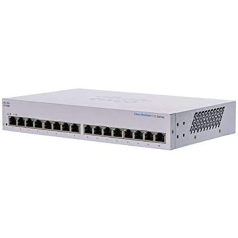 Cisco Business 110 Series 110-16T - conmutador - 16 puertos - sin gestionar - montaje en rack (1/5)