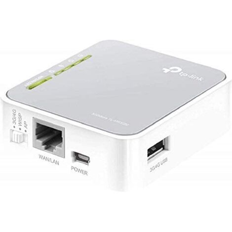 Rúter Ethernet WAN Banda única (2,4 GHz) TP-LINK TL-MR3020 Gris, (1/5)