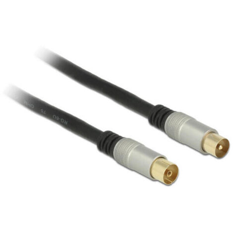 Delock cable de antena coaxial iec macho iec hembra rg-6 / u (1/2)