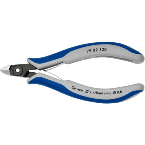 KNIPEX 79 02 120 Alicates de precisión de corte diagonal para electrónica con mangos multicomponentes Barnizados 120 mm (1/2)