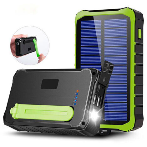 POWEBANK DENVER SOLAR DE 10000MAH CON MANIVELA MANUAL (1/5)