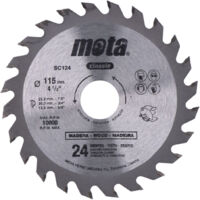 Sierra circular widia ø115mm 24 dientes clp18 sc124 mota