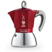 Bialetti Moka Induktion Cafetera italiana 0,28 L Rojo, Acero inoxidable
