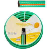 Manguera Verde Trebol Trenzado 25 mm. - 1 Rollo 50 metros