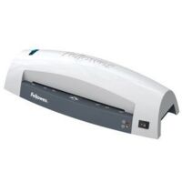 Plastificadora Fellowes Lunar 5715601/ hasta A4 y 80 Micras/ Blanca y Negra