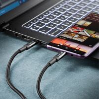 Cable USB 2.0 Tipo-C NGS KNOT/ USB Tipo-C Macho - USB Tipo-C Macho/ Hasta 65W/ 480Mbps/ 3m/ Negro