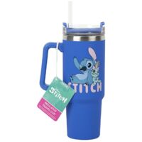 Stitch Blue 900ml Multiway Travel Cup and Straw