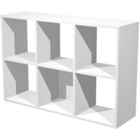 Artexport estantería 6 cubos home office 2767 blanco -desmontado-