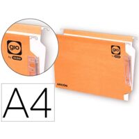 Carpeta Colgante Elba Arcón Etiqueta de nombre Visor Transparente Blanco Marrón A4