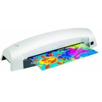 Plastificadora Fellowes Lunar A3 5716701/ hasta A3 y 80-125 Micras/ Blanca y Negra