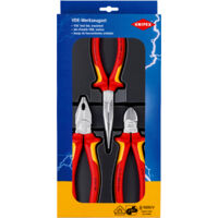 KNIPEX 00 20 12 juego Electro 1 x 03 06 180, 1 x 26 16 200, 1 x 70 06 160