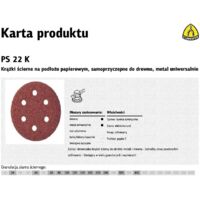 Disco abrasivo adhesivo PS 22 K GLS 3150mm K.150 para HO / corindón metálico (Por 50)