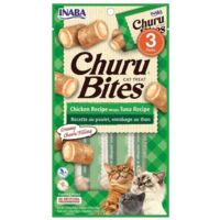 INABA CHURU Bites Atún y Pollo - deliciosas golosinas para gatos 3x10g