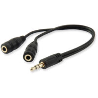CABLE AUDIO MINI JACK 3.5MM MACHO A 2 JACK 3.5MM HEMBRA