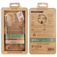 muvit for change funda recycletek compatible con Apple iPhone 13 antibacterias transparente