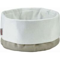 Stelton - Classic Bread Bag – Cotton - Sand/White – Ø 23 × H 21 cm