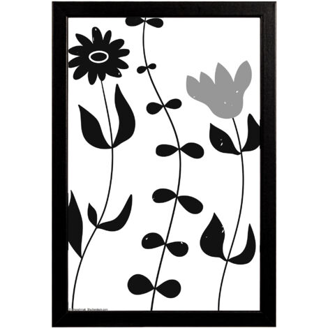 Liv Holzrahmen 10x15 cm, SCHWARZ, Monstera (1/3)