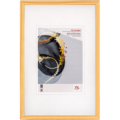 Select Holzrahmen Kunstglas, 20x30 cm, NATUR