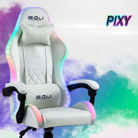 Sedia Gaming Vinsetto Con Orecchie Da Gatto – Rosa, Reclinabile, Con Poggiapiedi E Supporto Lombare