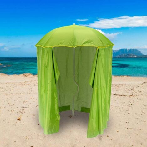 Relaxdays Ombrellone, 160 cm, Pieghevole, Regolabile in Altezza