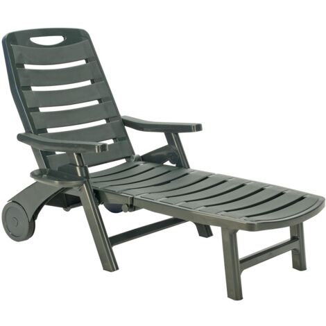 Lettino pieghevole in plastica per piscina e spiaggia Premiere Grand Soleil - Verde (1/6)