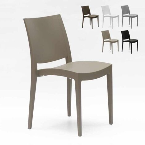 Sedia in polipropilene per cucina bar e ristorante Grand Soleil Trieste - Beige (1/5)