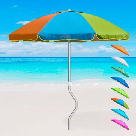 vidaXL Ombrellone da Esterni con Base Portatile Sabbia