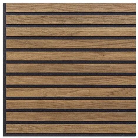 10 x pannello fonoassorbente decorativo 58x58cm legno noce Deco BN