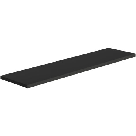 Mensola da parete ripiano moderno scaffale a muro soggiorno Smart - Nero