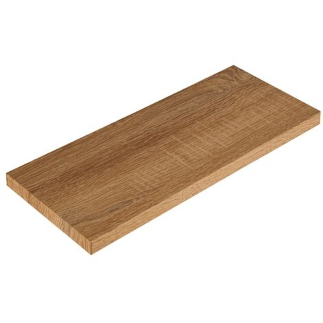 Mensola da parete ripiano moderno scaffale a muro soggiorno Smart - Rovere