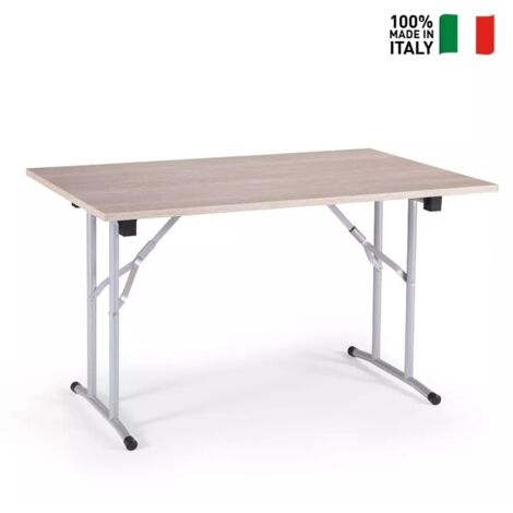Tavolo con gambe pieghevoli Rovere
