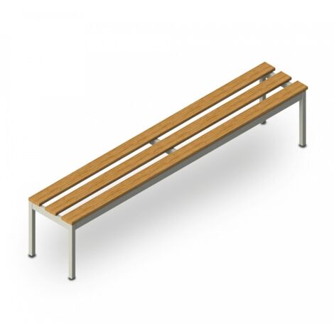 Panca spogliatoio 6 posti palestra piscina scuola 200x37x43cm Sit L