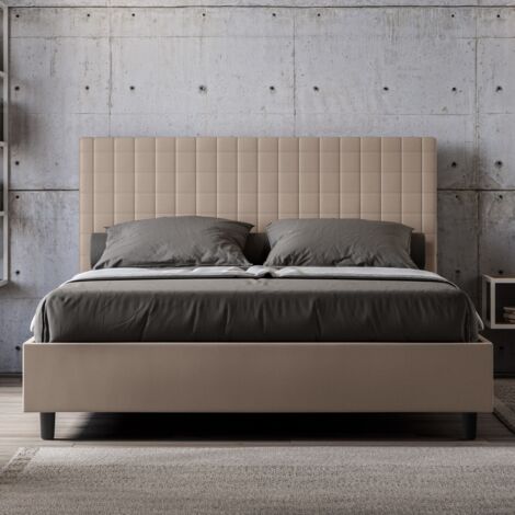 Letto matrimoniale design contenitore 160x200 moderno Sunny M1 - Beige (1/5)