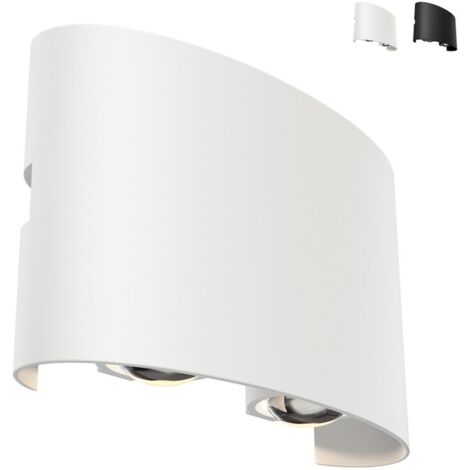 Applique moderna da esterno lampada LED a muro giardino Strato Maytoni - Bianco (1/4)