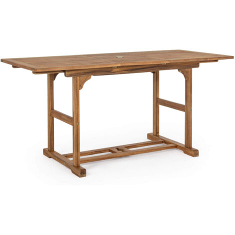Tavolo da giardino in legno di acacia allungabile 70x120-160 Noemi YES (1/5)