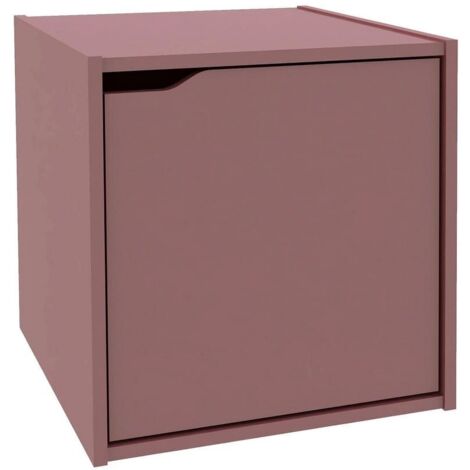 Mensola da parete a cubo con anta 35x35x35cm Composite Pro YES - Rosso