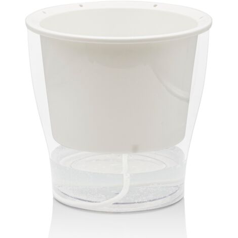 Vaso rotondo autoinnaffiante interni ed esterni 17,3x17 Ason Medium (1/5)