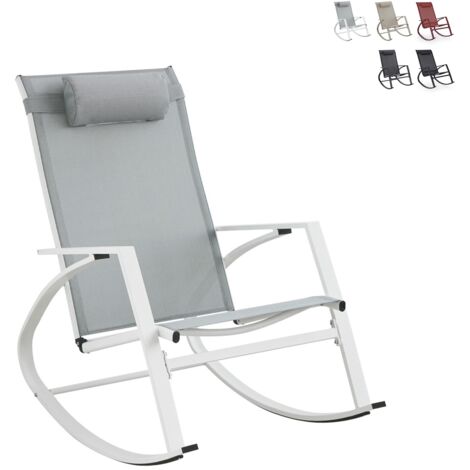 Poltrona a dondolo design moderno per esterno Demid New YES - Grigio (1/3)