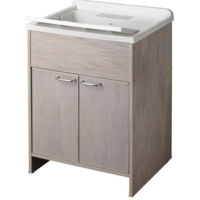 Kit mobile lavatoio rovere in PVC antiacido, misure